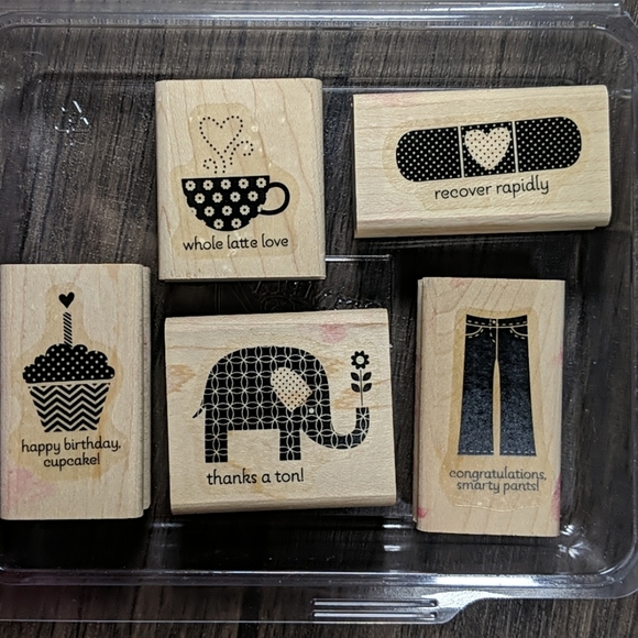 Stampin' up! Patterned Occasions set of 5 stamps - Picture 8 of 10